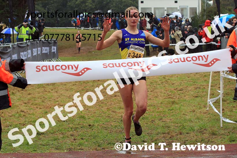 Womens Under-17s 2023 National Cross Country Relays, Berry Hill Park, Mansfield.  Photo: David T. Hewitson/Sports for All Pics